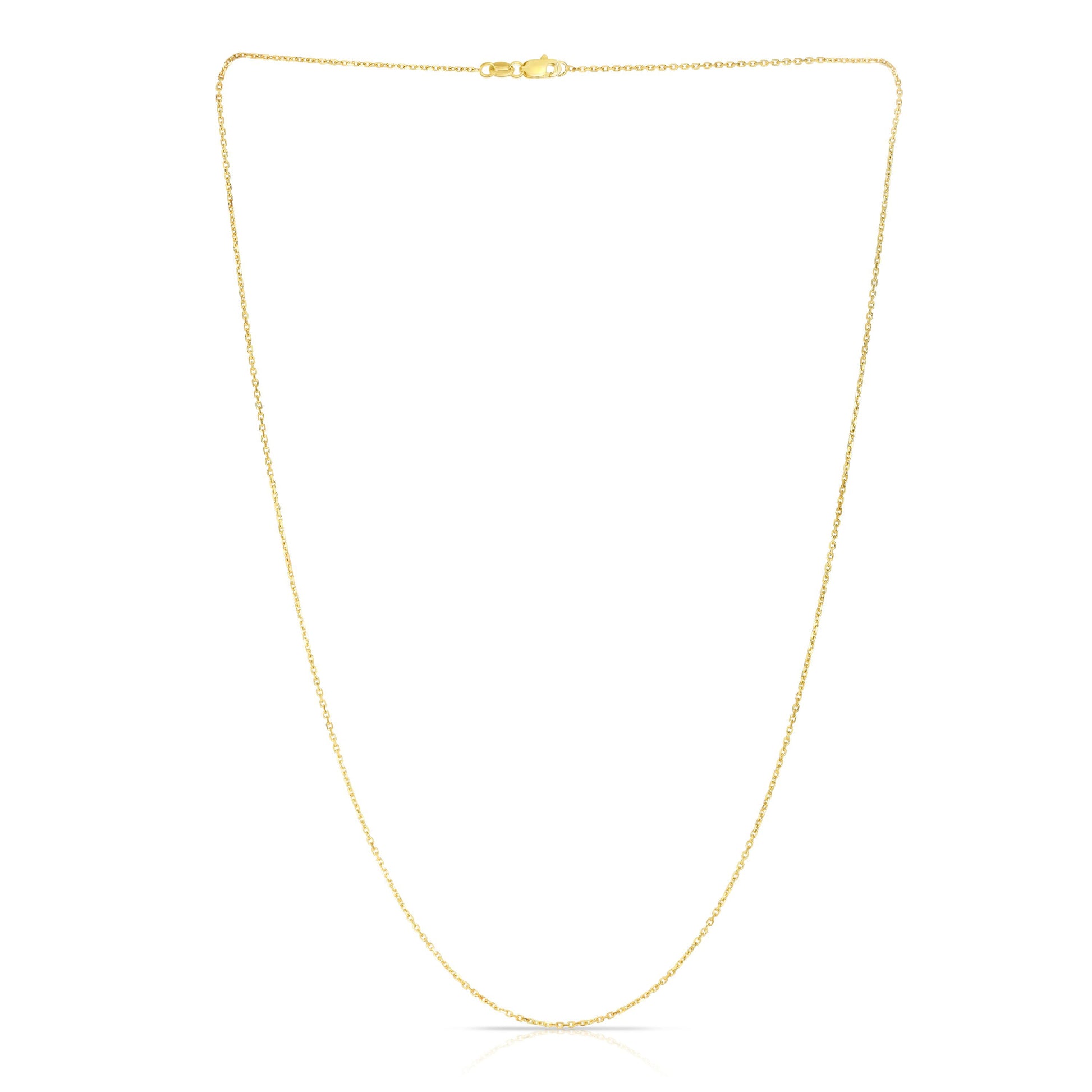 Royal Chain 14K Gold 0.87mm Diamond Cut Cable Chain CAB025