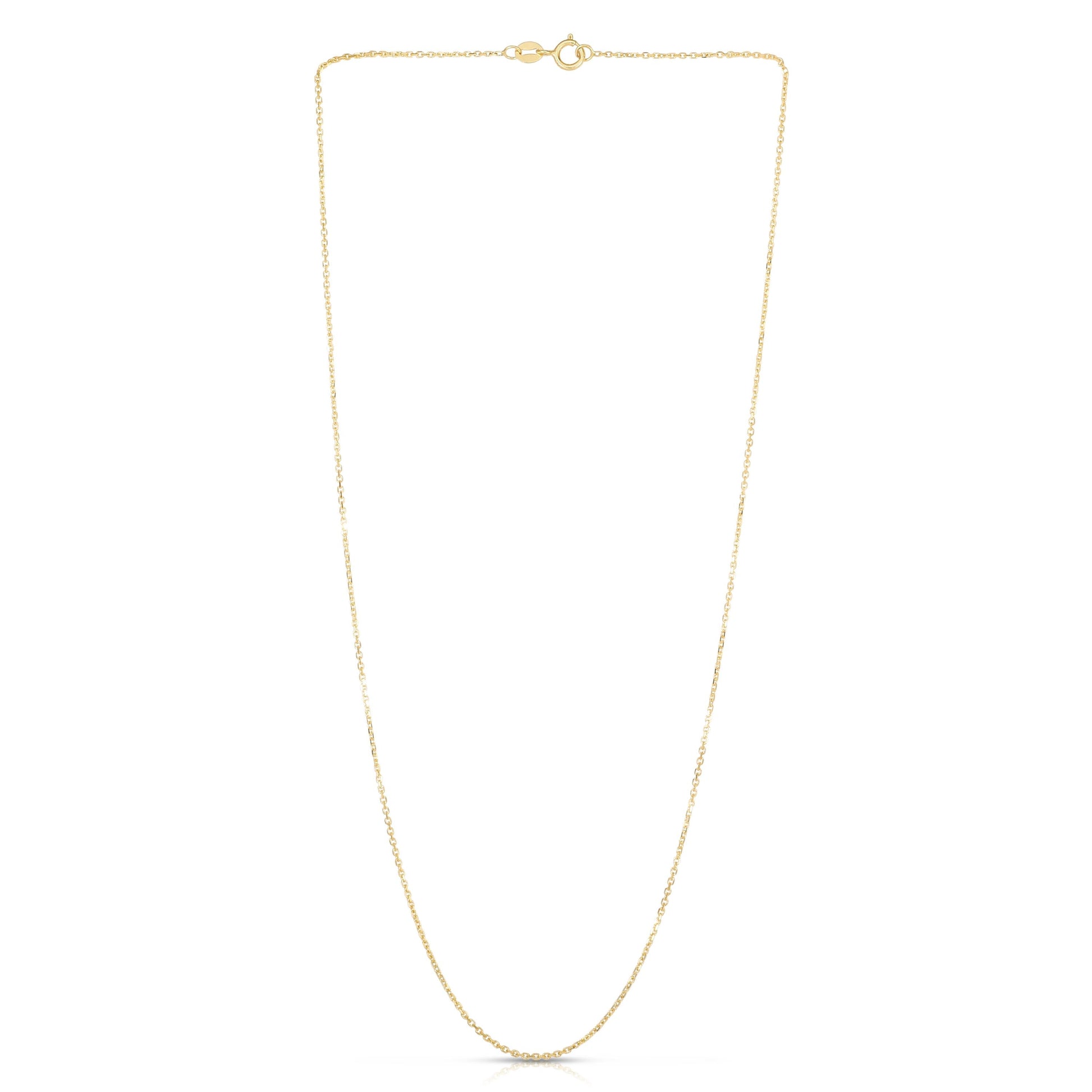 Royal Chain 14K Gold 1.1mm Diamond Cut Cable Chain CAB030