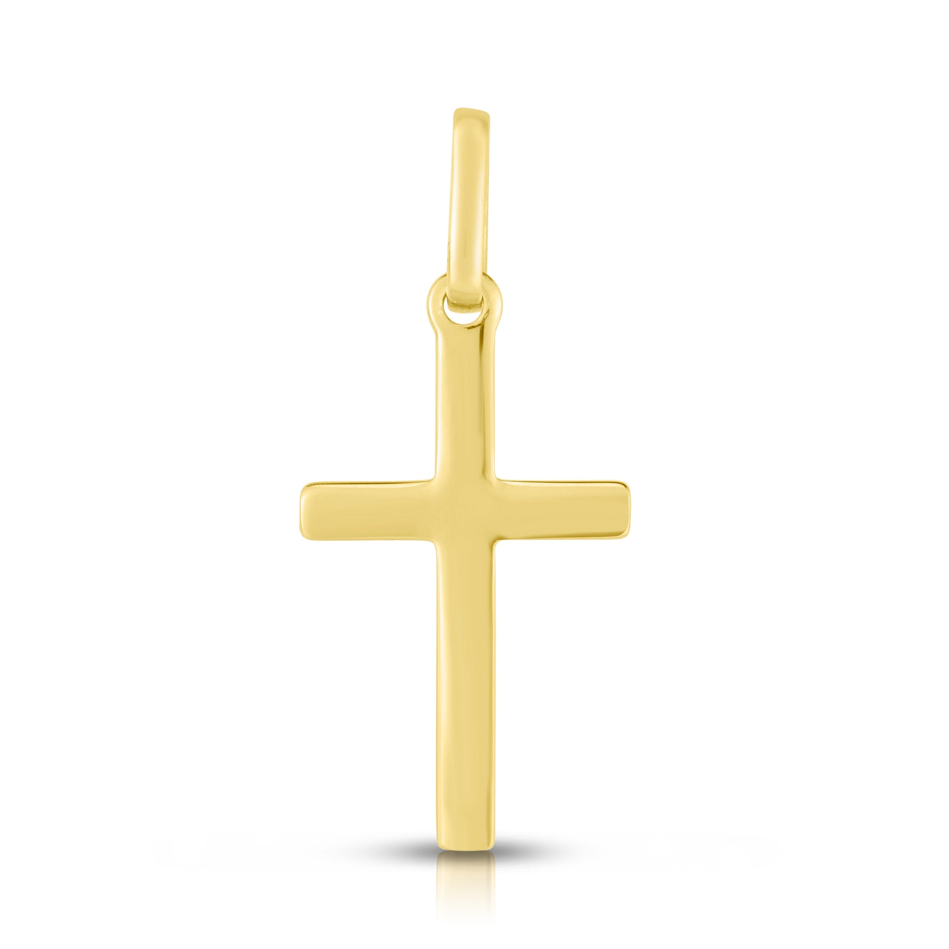 Royal Chain 14K Gold Small Flat Cross CH818