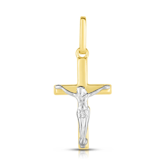 Royal Chain 14K Gold Mini Crucifix Cross CH827