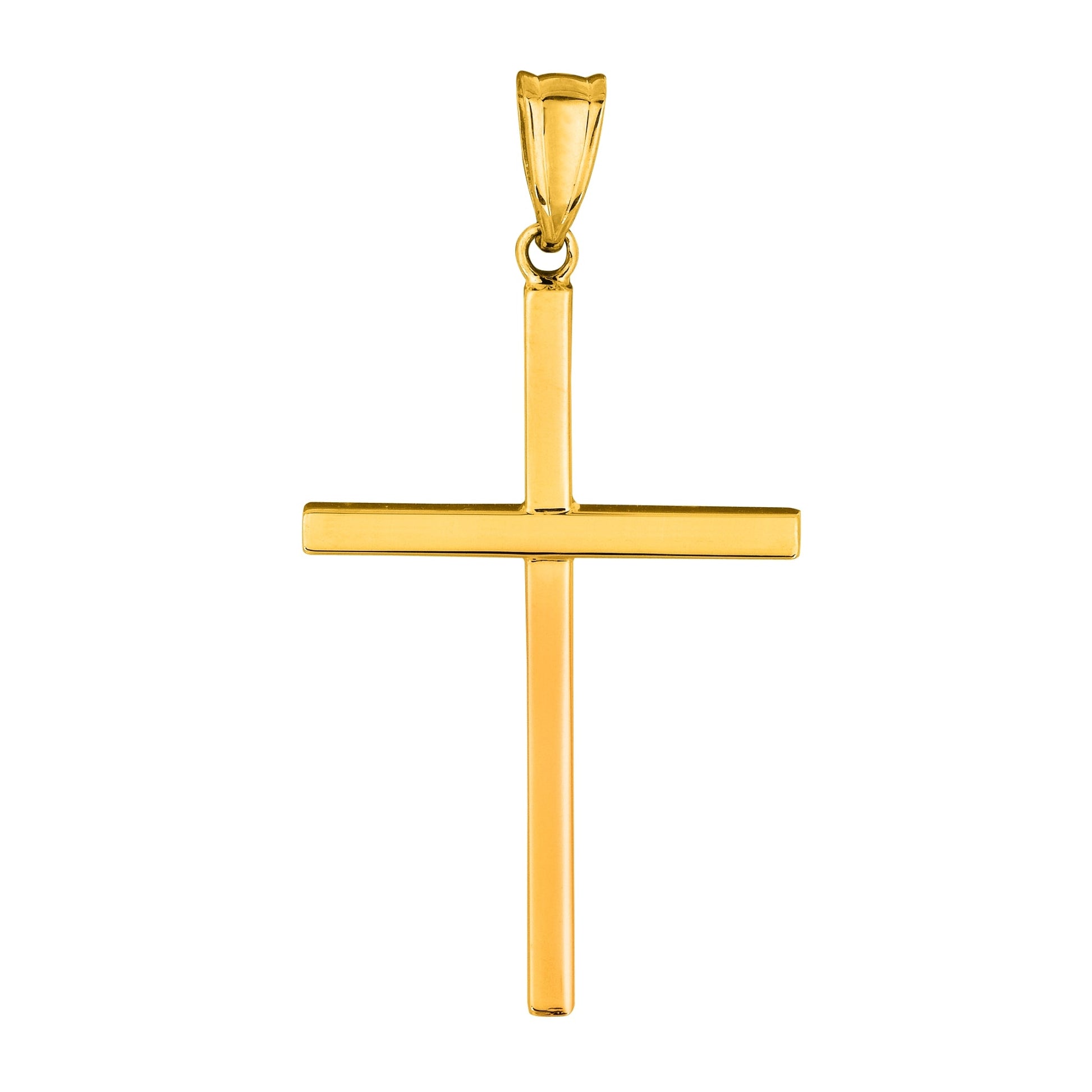Royal Chain 14K Gold Thin Cross CH829