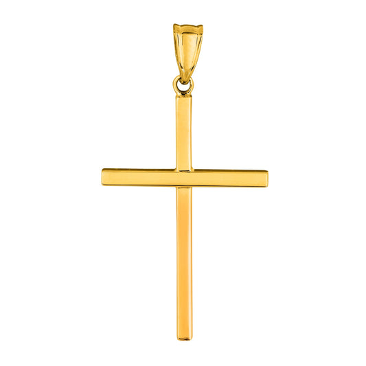 Royal Chain 14K Gold Thin Cross CH829