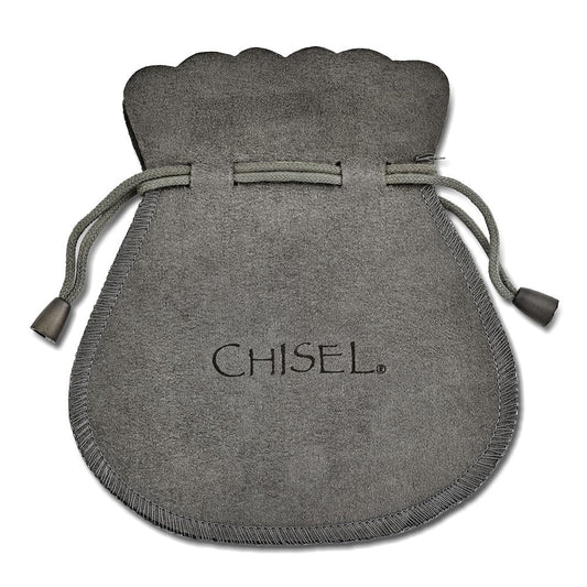 Chisel Stainless Steel Brushed and Polished Double Step Edge 11mm Cuff Bangle SRB1515