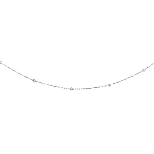 Royal Chain 14K Gold .25ct Diamonds by the Yard Necklace DGN302