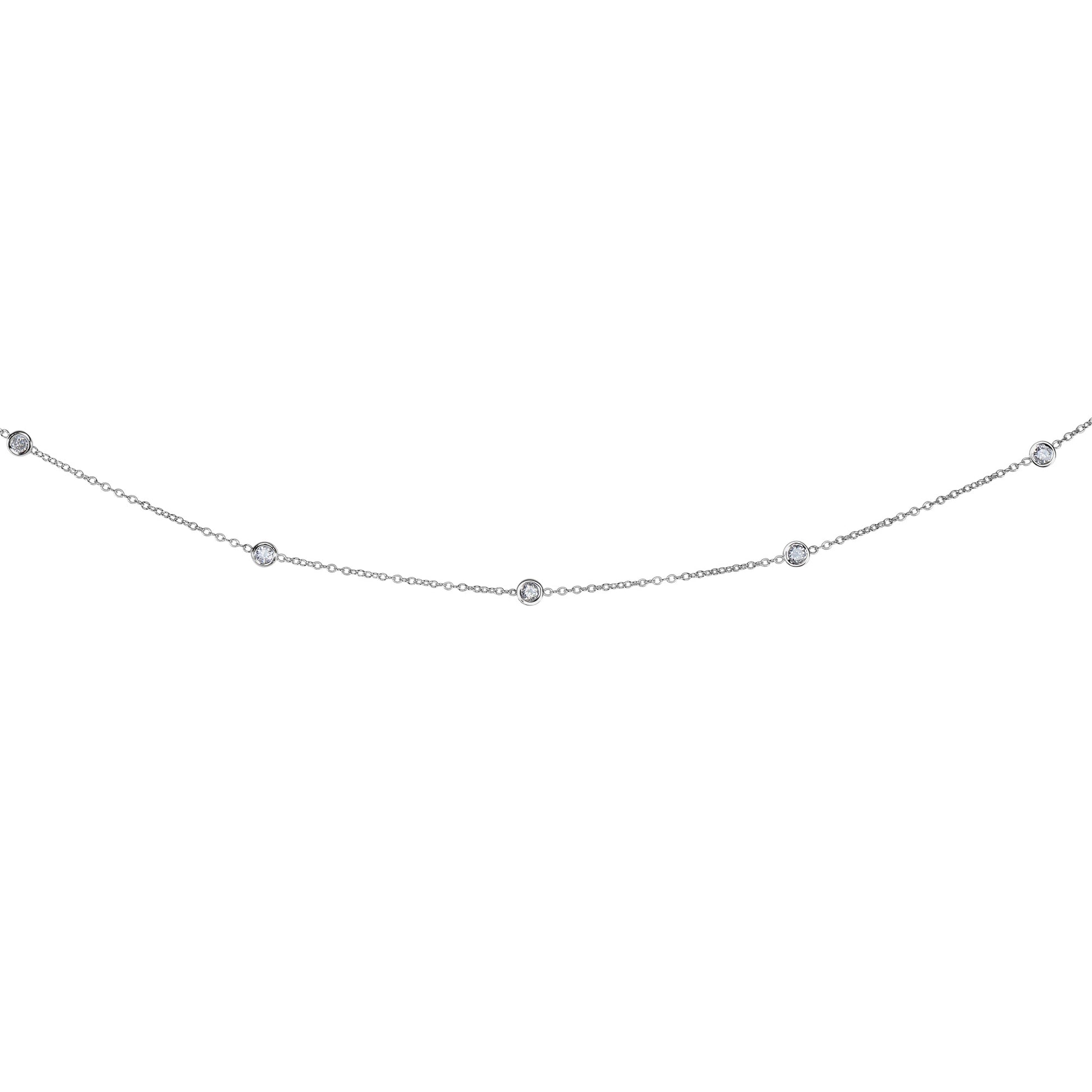 Royal Chain 14K Gold .50ct Diamonds by the Yard Necklace DGN303