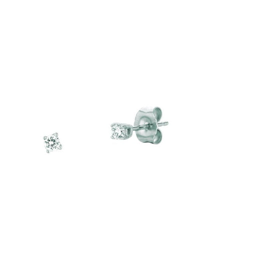 Royal Chain 14K Gold .10ct I-J/I1 Round Diamond Stud Earring DWGE201