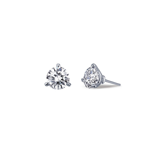 0.5 CTW 3 Prong Stud Earrings