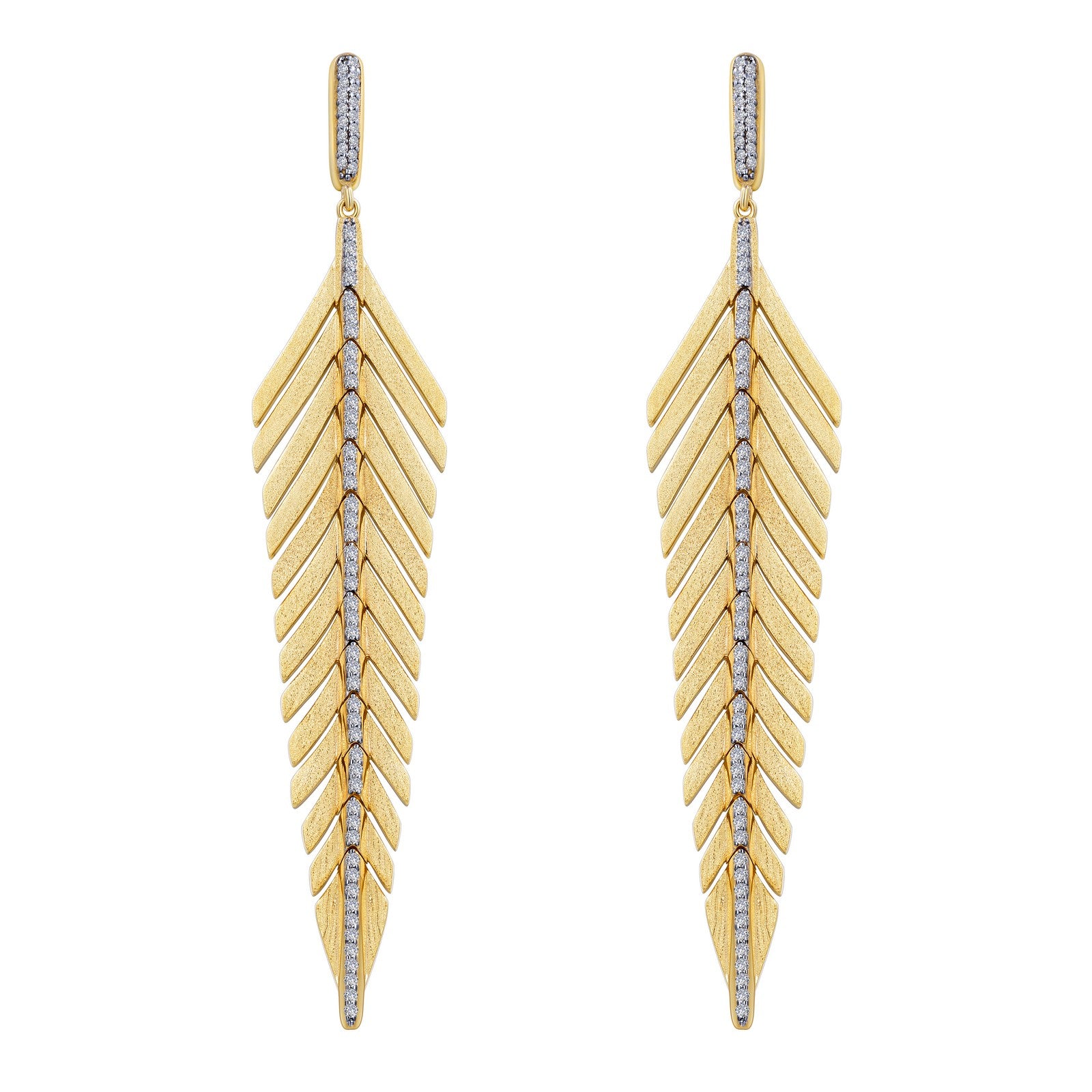 lafonn-elegant-feather-drop-earrings