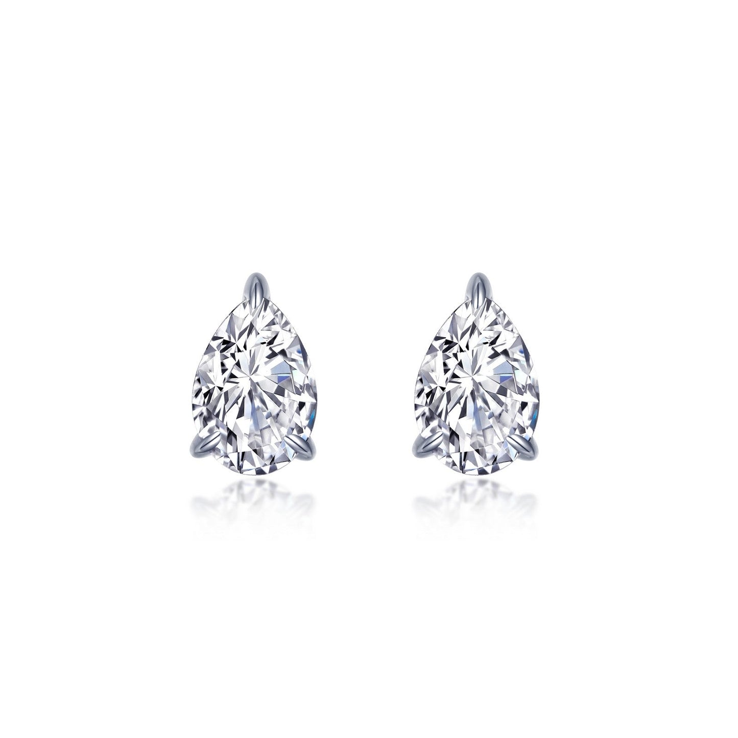 4 CTW Oval Solitaire Stud Earrings