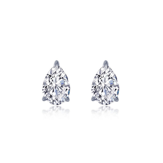 4 CTW Oval Solitaire Stud Earrings