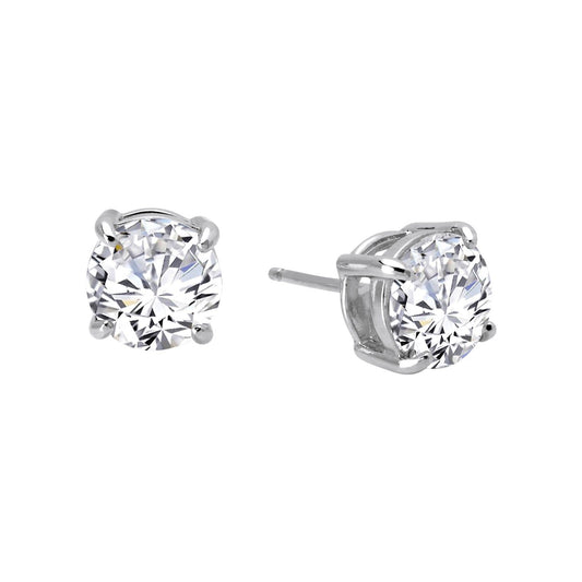 3 CTW 4 Prong Stud Earrings