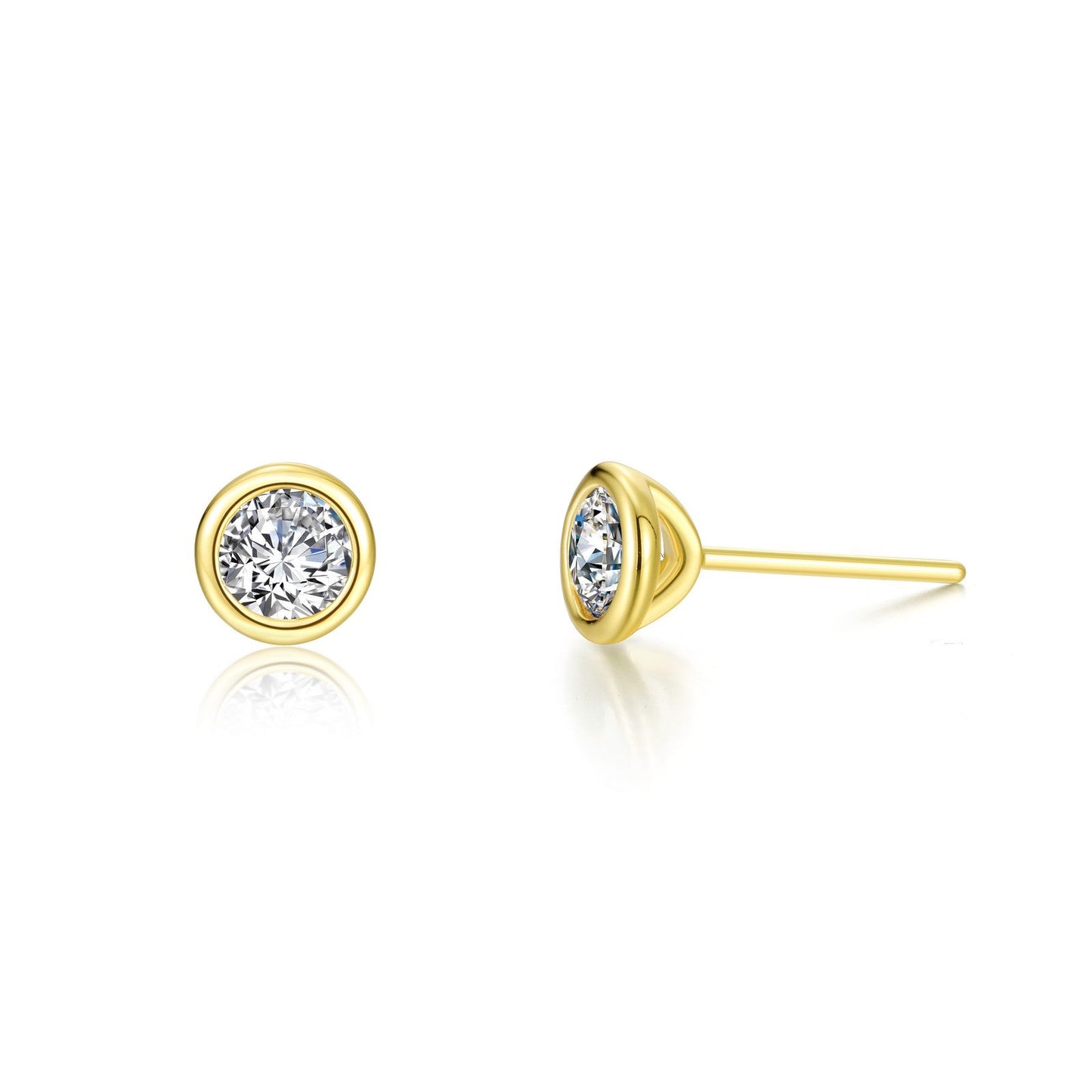 1 CTW Solitaire Stud Earrings