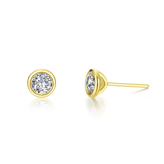 1.5 CTW Solitaire Stud Earrings