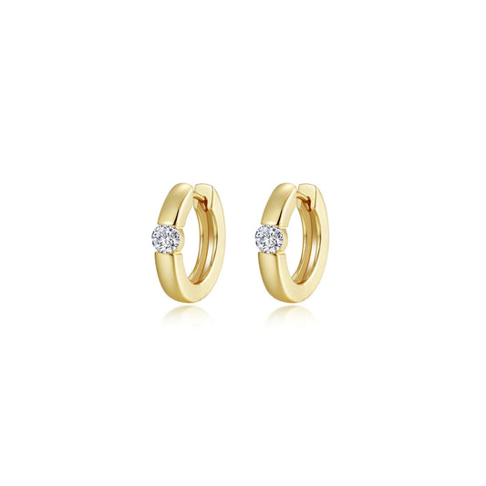 2 CTW Solitaire Stud Earrings