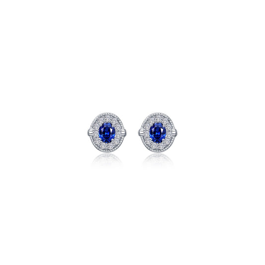 0.52 CTW Halo Stud Earrings