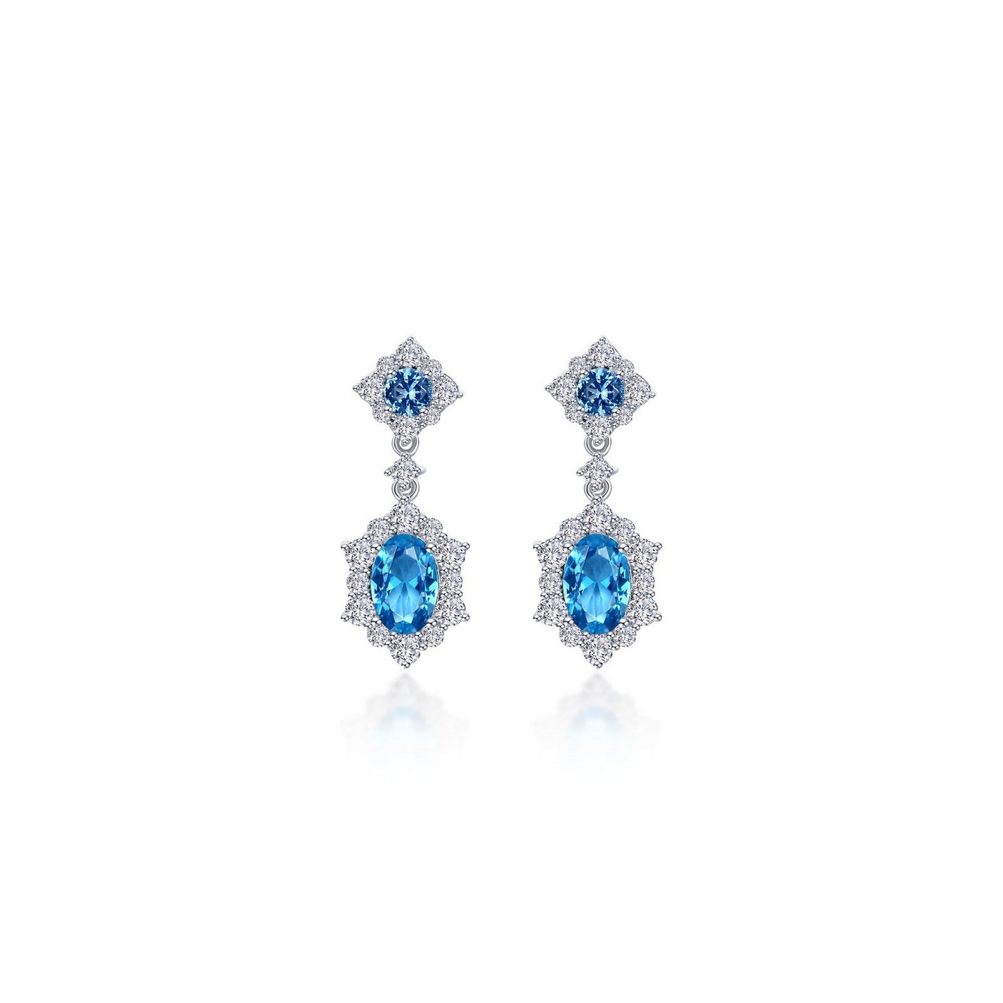 0.52 CTW Halo Stud Earrings