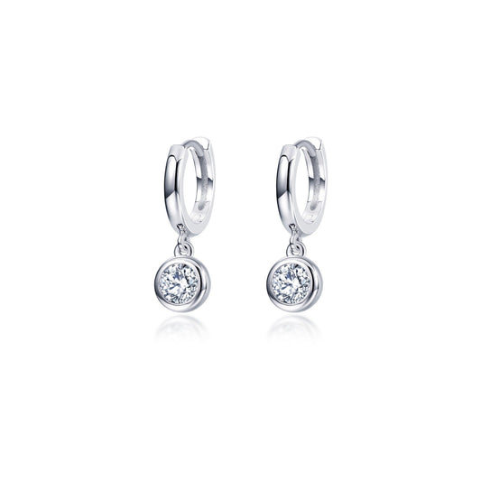 2.7 CTW Oval Halo Earrings