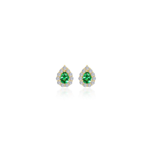 0.54 CTW Halo Stud Earrings