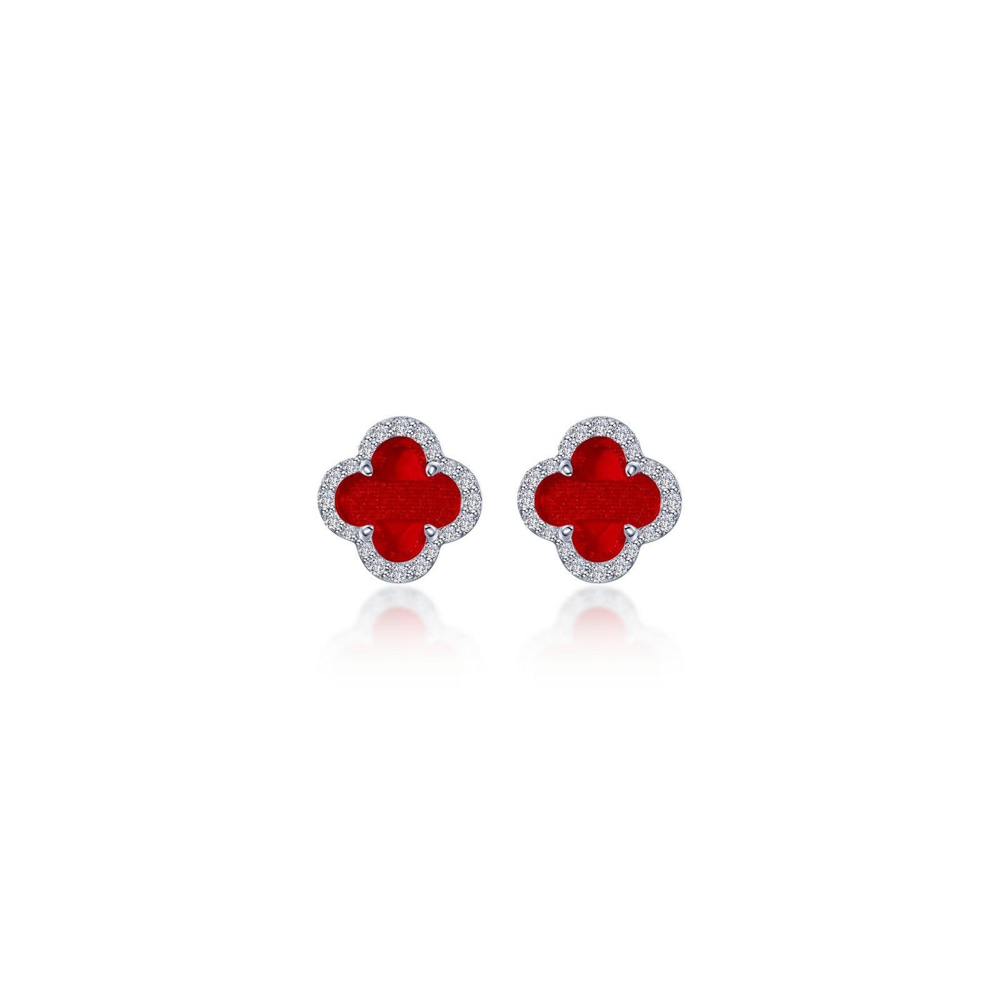 0.4 CTW Halo Stud Earrings