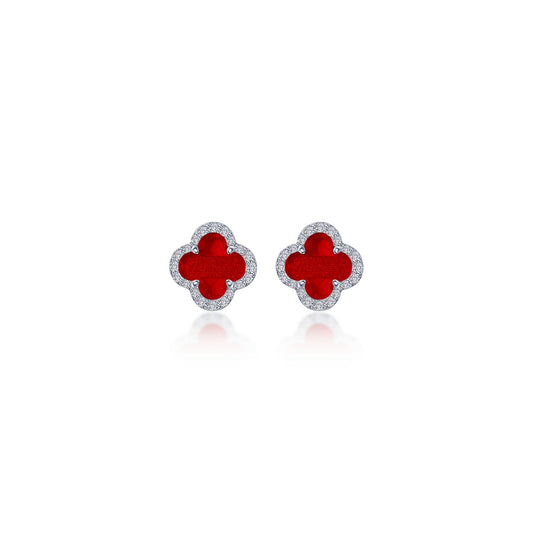 0.4 CTW Halo Stud Earrings