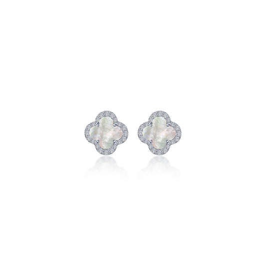 0.4 CTW Halo Stud Earrings