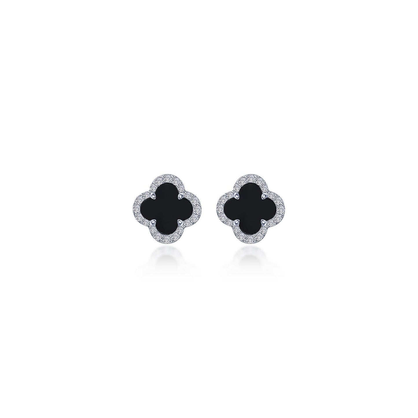 0.4 CTW Halo Stud Earrings