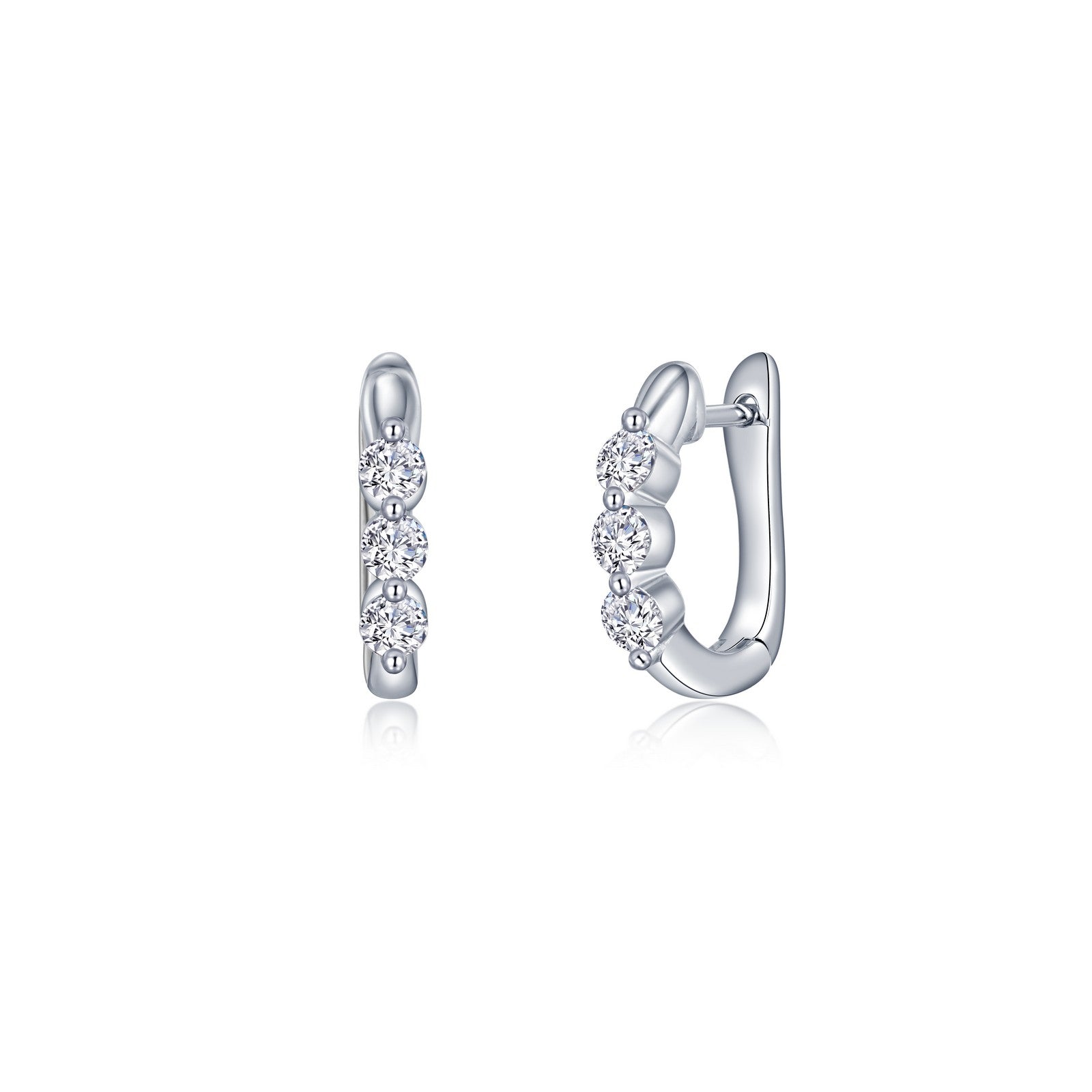 lafonn-1-0-ctw-3-stone-huggie-hoop-earrings