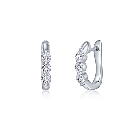 lafonn-1-5-ctw-3-stone-huggie-hoop-earrings