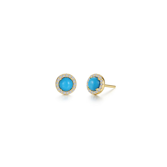 Lafonn Redondo Gold Halo Earrings