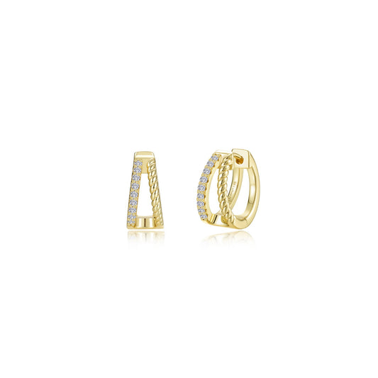 Lafonn Sienna Split Huggie Earrings