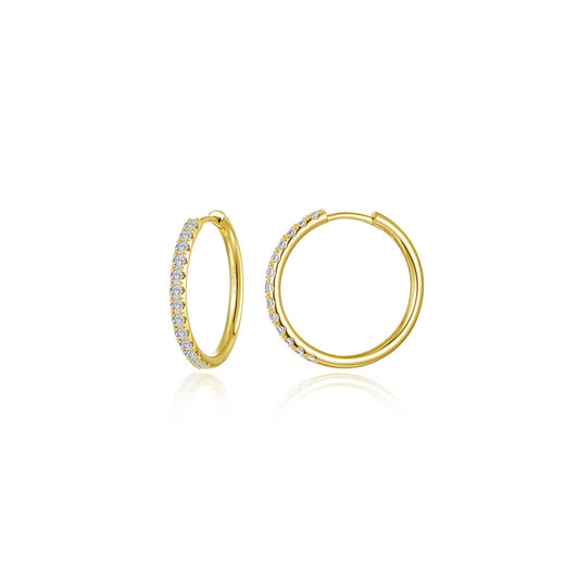Lafonn Medium Alina Round Hoop Earrings