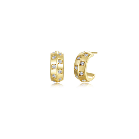 Lafonn Barrel Beat Huggie Earrings