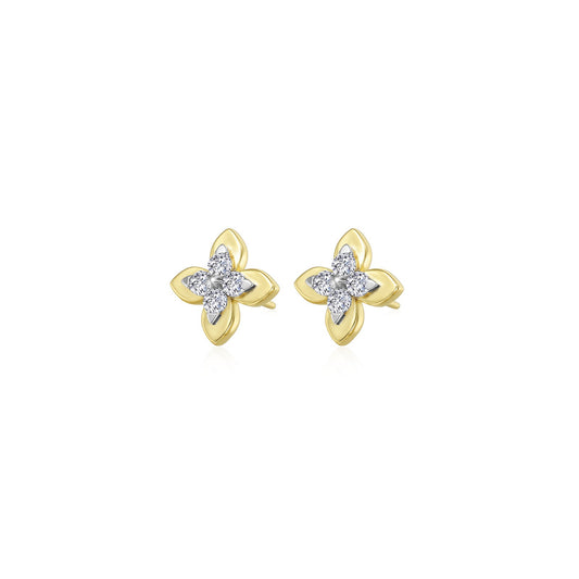 Lafonn Magnolia Blossom Stud Earrings
