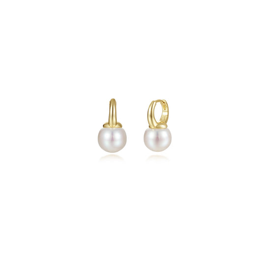 Lafonn Pearl Essence Drop Huggie Earrings