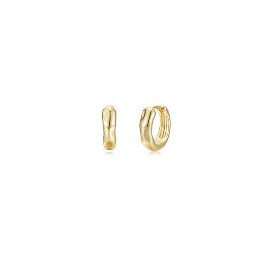 Lafonn High-Polished Molten Huggie Earrings