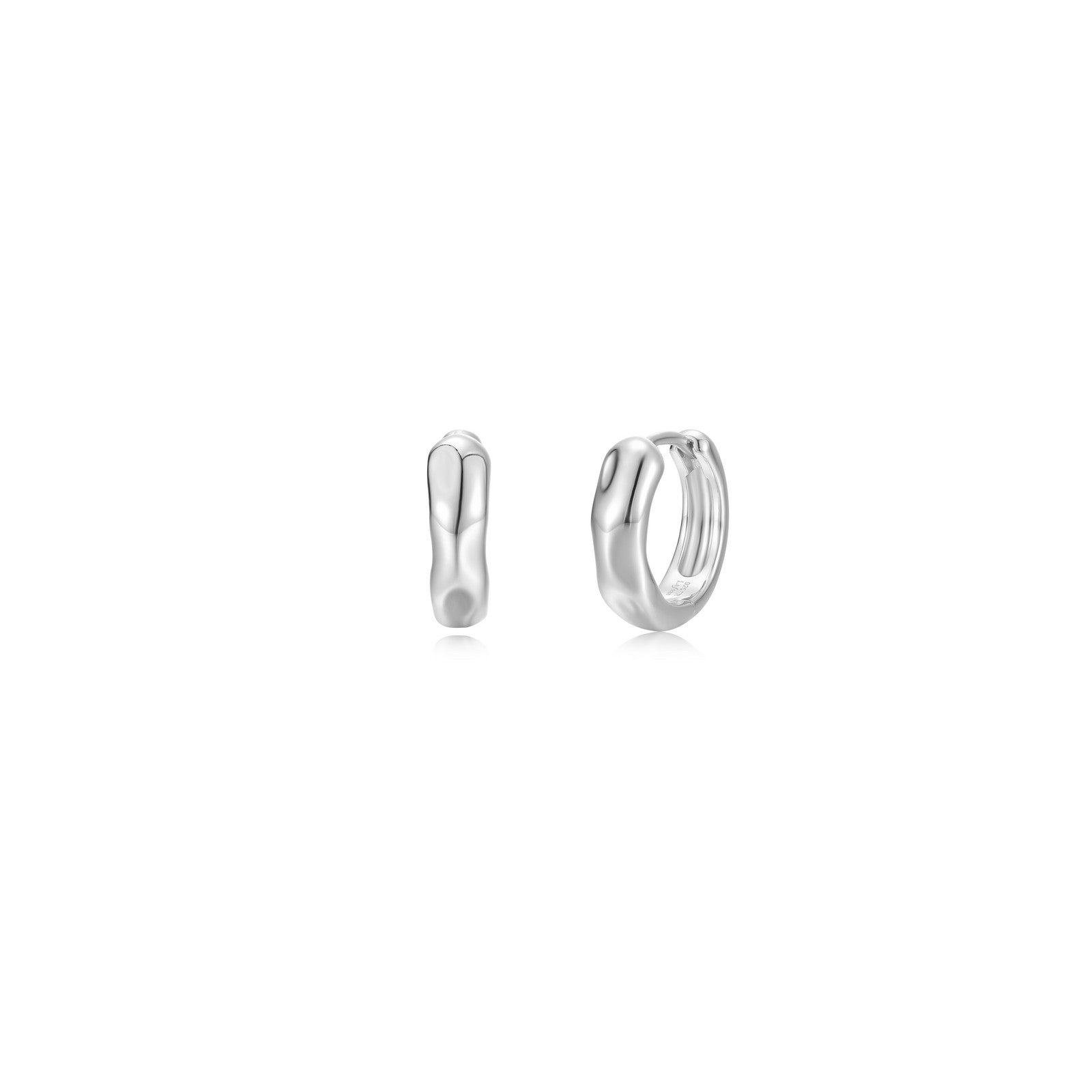 Lafonn High-Polished Molten Huggie Earrings
