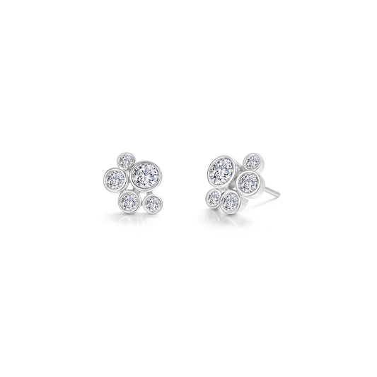 lafonn-bubble-cluster-bezel-earrings