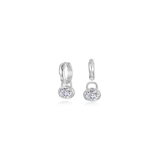 lafonn-oval-charm-molten-huggie-hoops