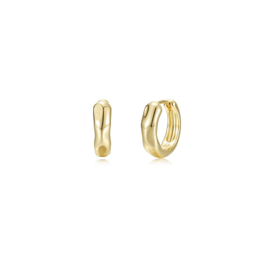 Lafonn High-Polished Molten Huggie Earrings