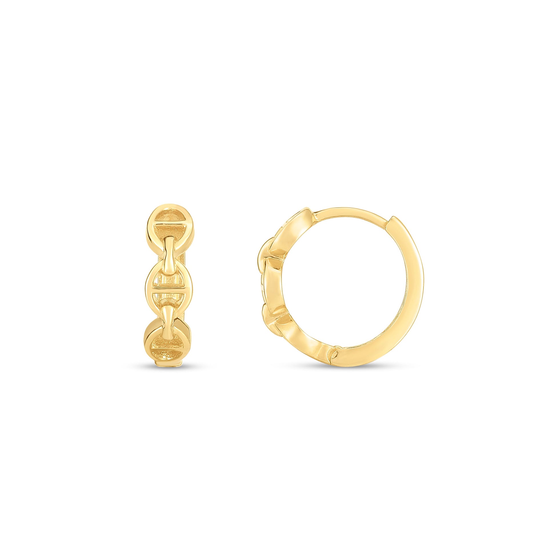 Royal Chain 14K  Oval Mariner Huggies E14757