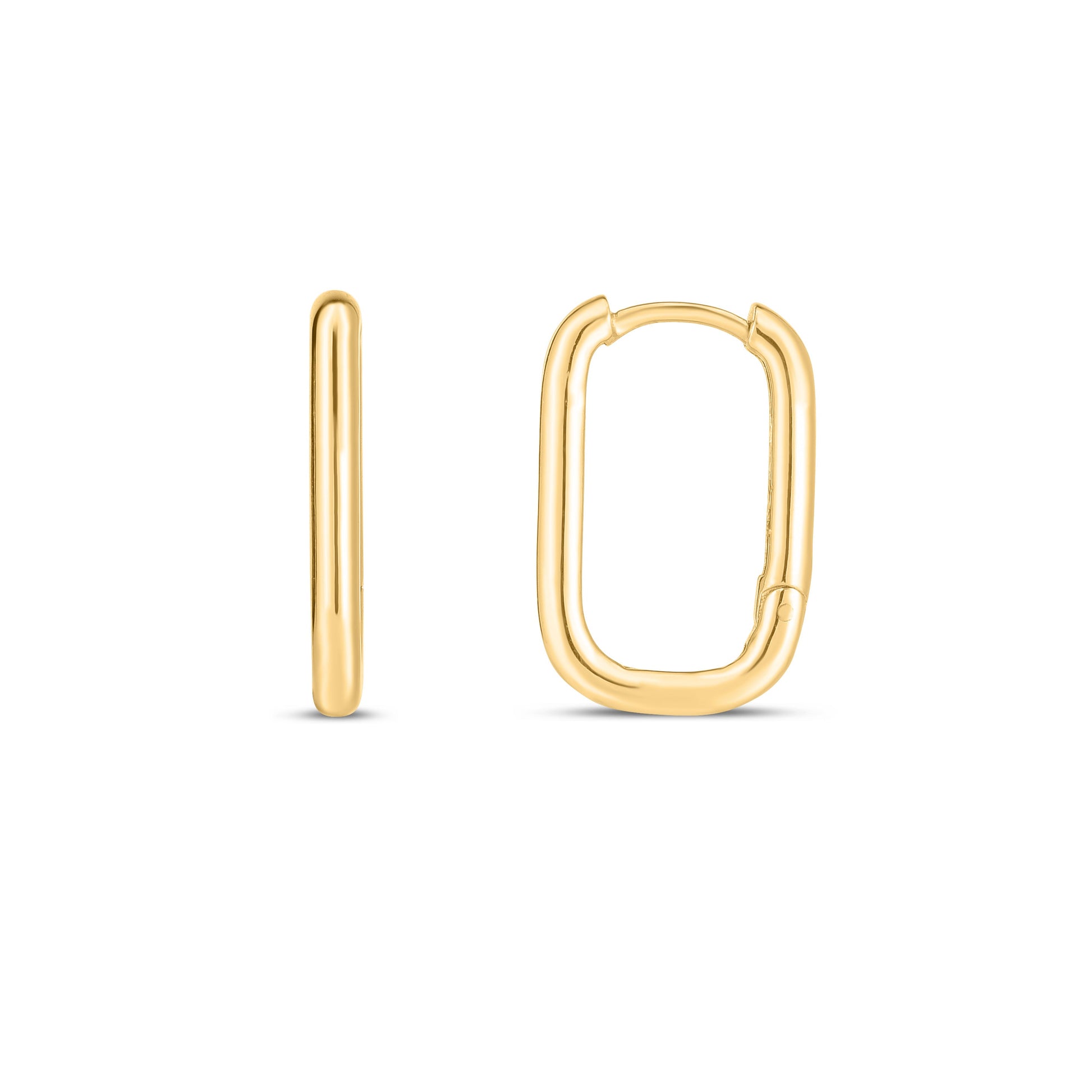 Royal Chain 14K Large Paperclip Huggies E14762