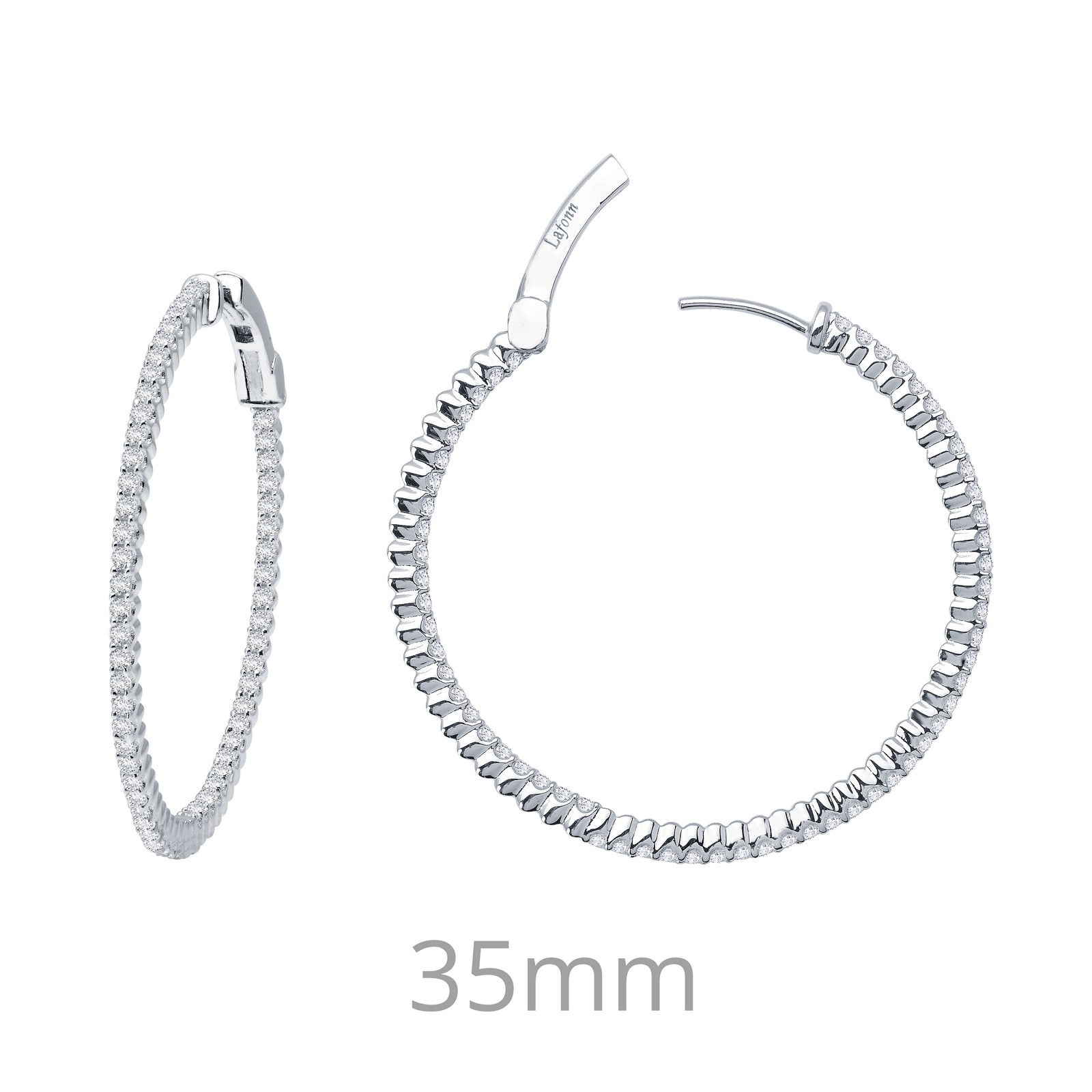 Lafonn 35mm Hoop Earrings