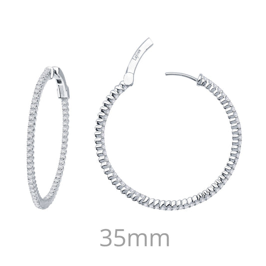Lafonn 35mm Hoop Earrings