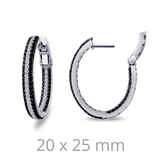 16mm x 20mm Oval Hoop Earrings