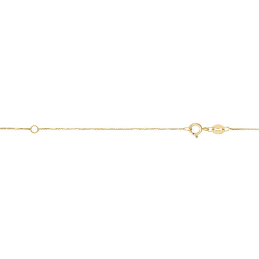 Royal Chain 14K Gold 0.51mm Double Extendable Box Chain EELBOX040