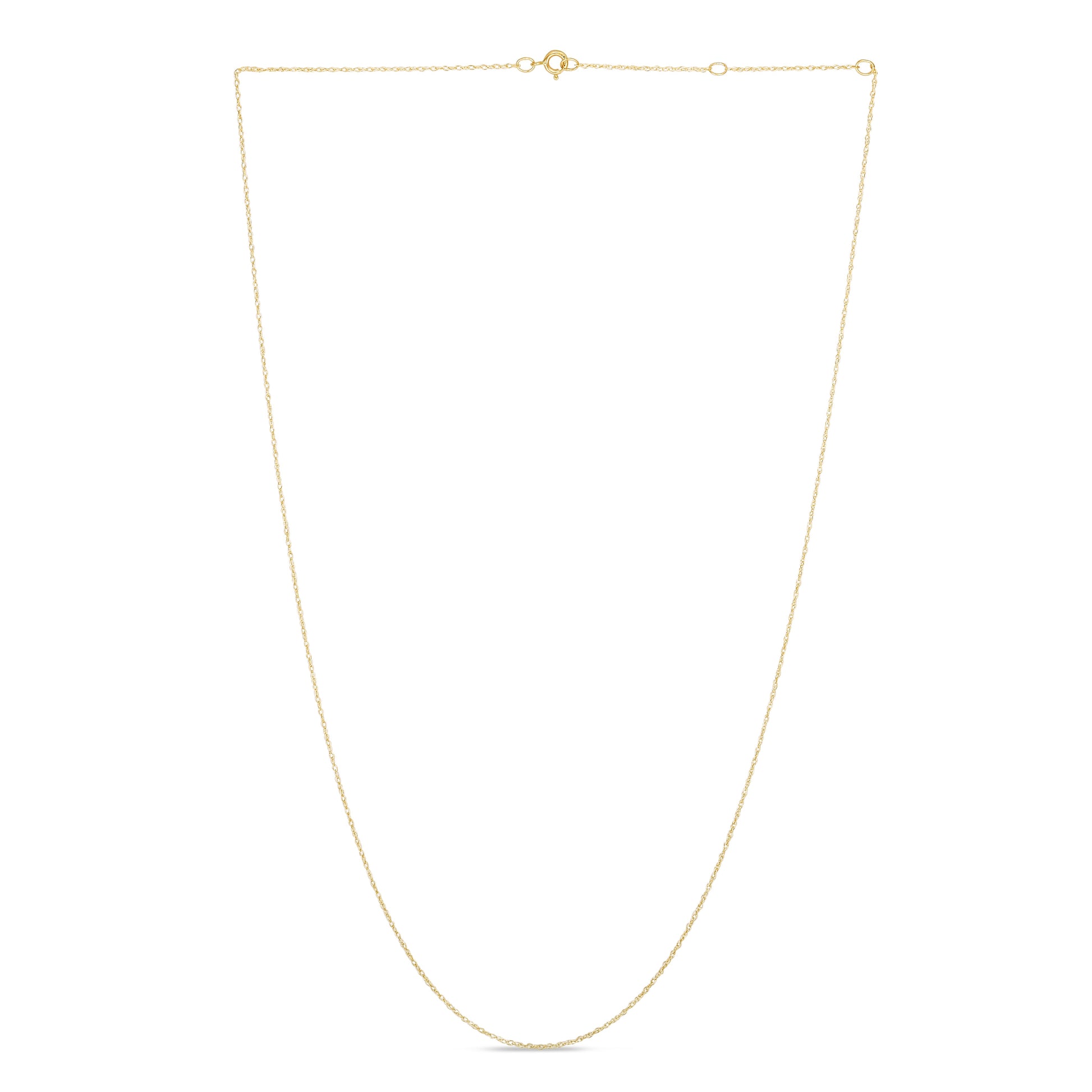 Royal Chain 14K Gold .5mm Double Extendable Rope Chain EEQR5