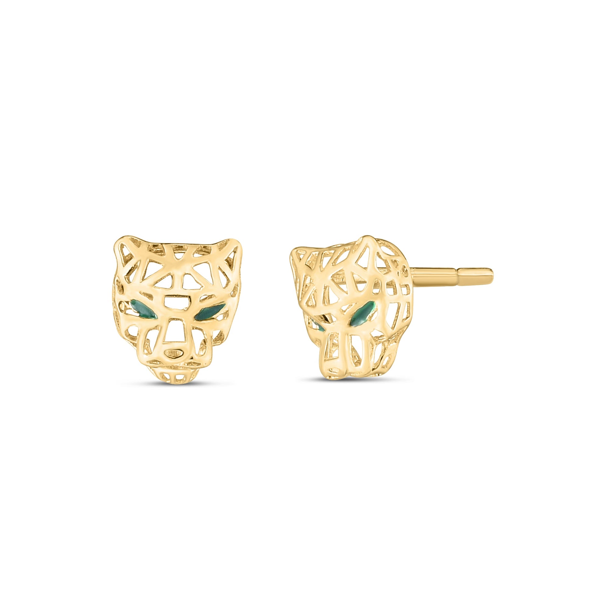 Royal Chain 14K Panther Earrings ER11682