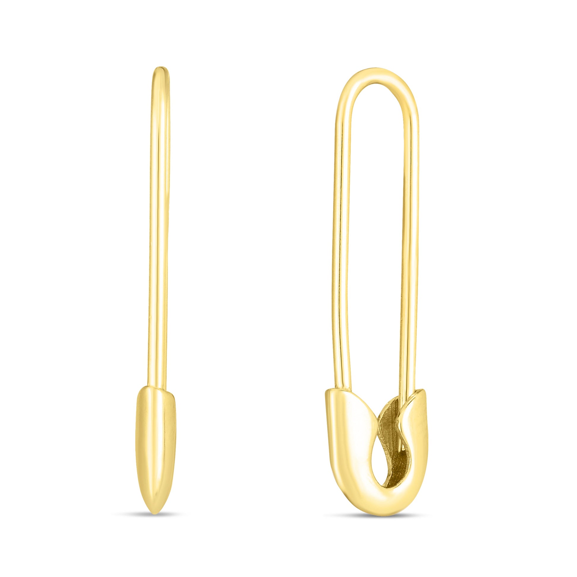 Royal Chain 14K Safety Pin Earring ER13217