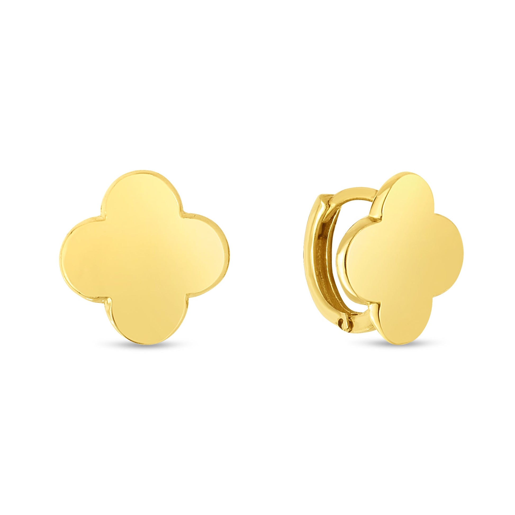 Royal Chain 14K Gold Clover Earrings ER13805