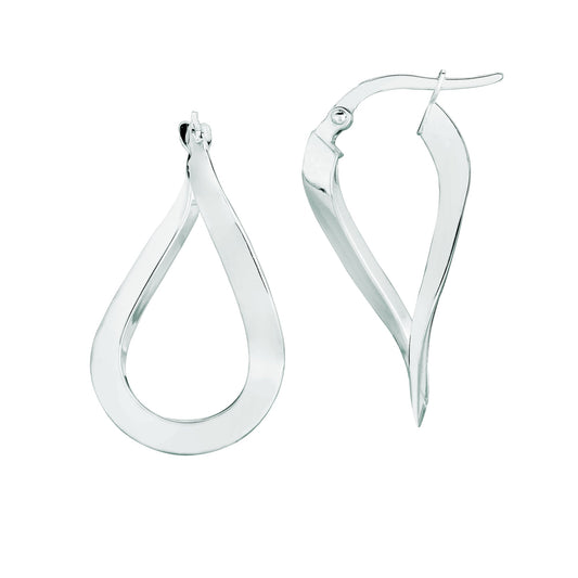 Royal Chain 14K Gold Tear Drop Twist Freeform Earring ER1482